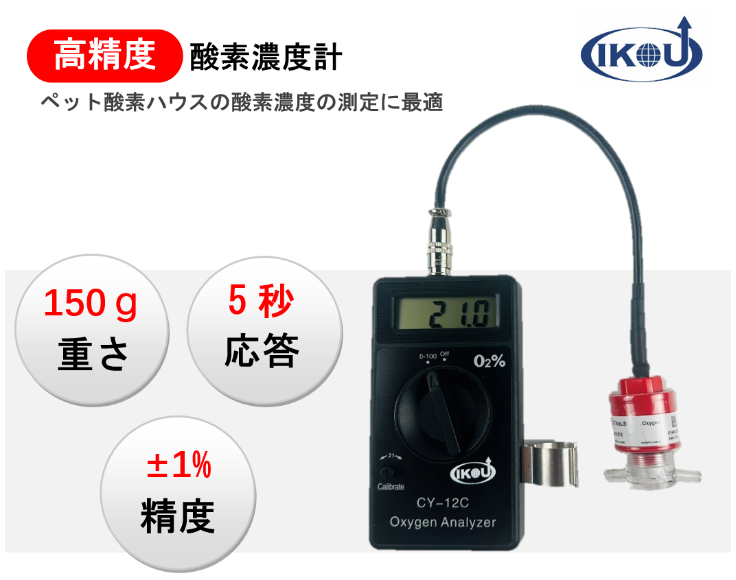 ペットハウス用酸素濃度計（yang004）