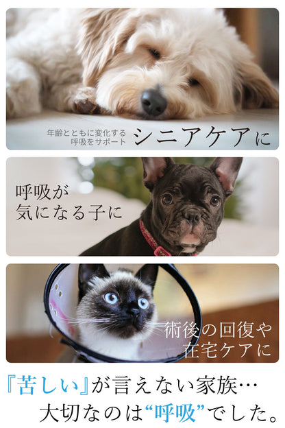 rescue O₂ ペット酸素発生器 安定供給 酸素吸入器 軽量 コンパクト 犬 猫 ペット用 日本語パネル 動物病院推奨